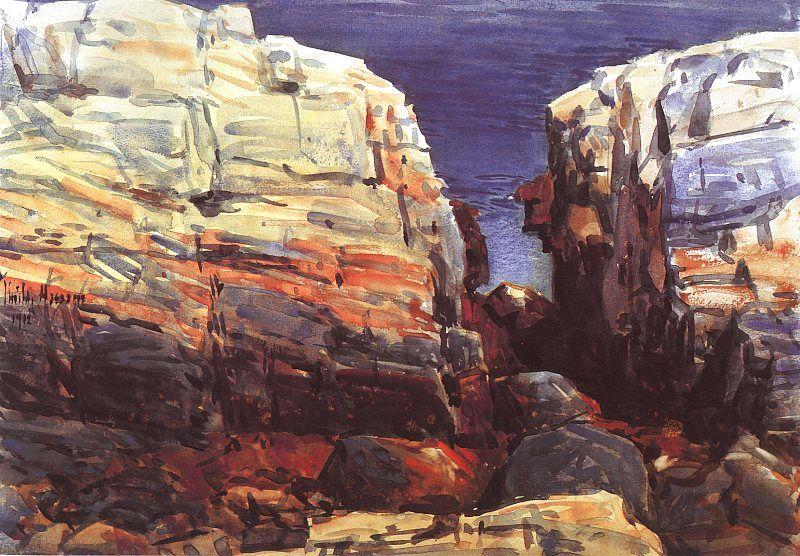 Childe Hassam The Gorge at Appledore oil painting image